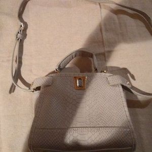 Gray Leather Handbag FREE SHIPPING 🚚